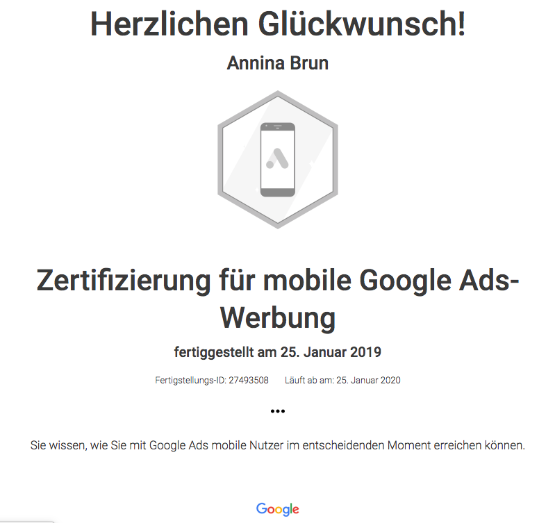 Zertifizierte Google-Partner Agentur