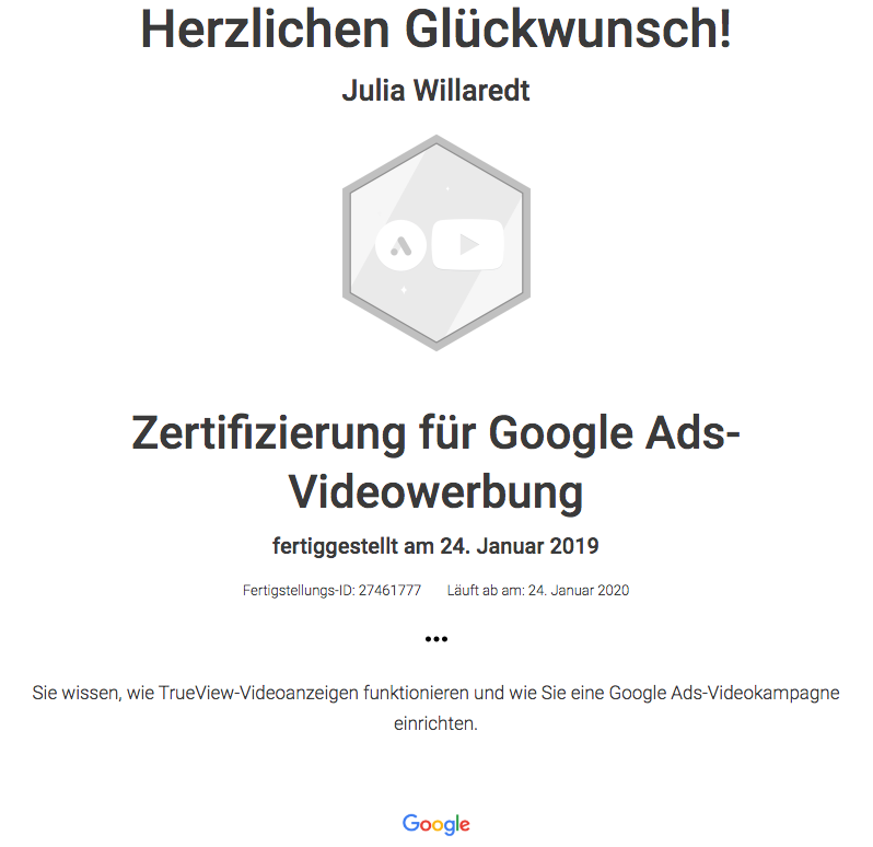 Zertifizierte Google-Partner Agentur