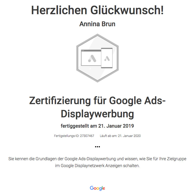 Zertifizierte Google-Partner Agentur