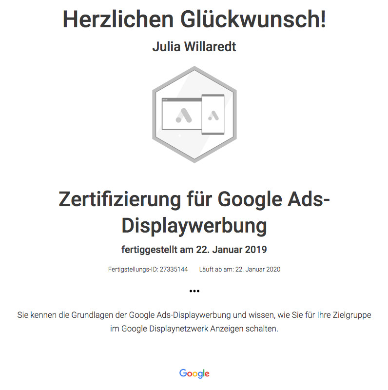 Zertifizierte Google-Partner Agentur