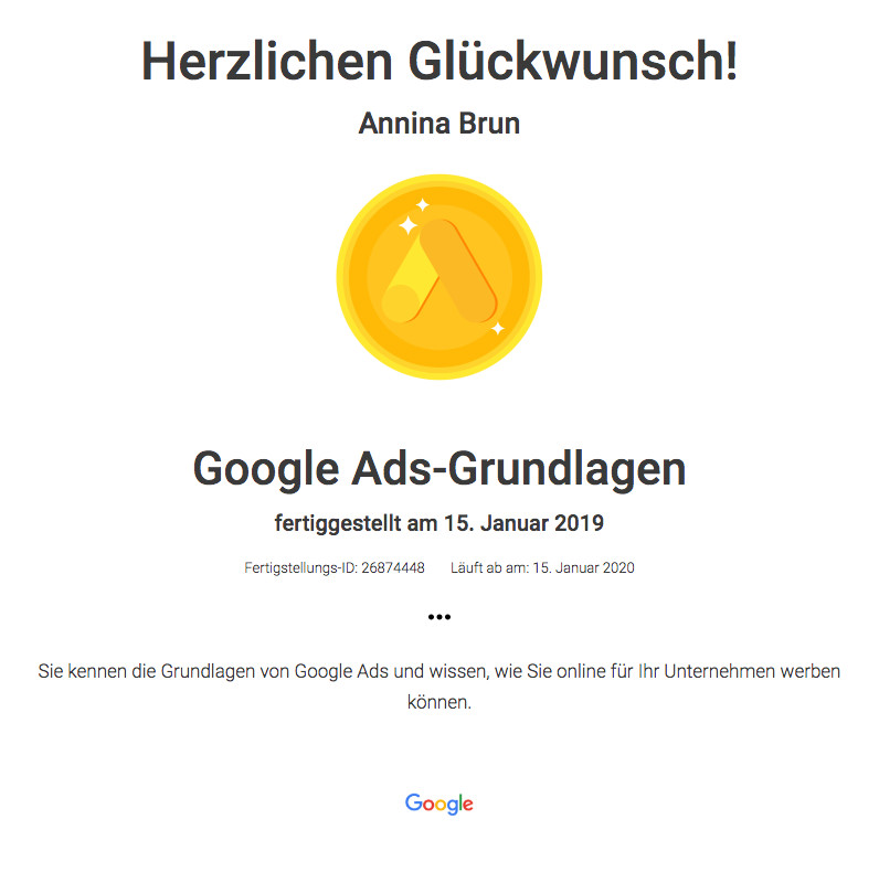 Zertifizierte Google-Partner Agentur