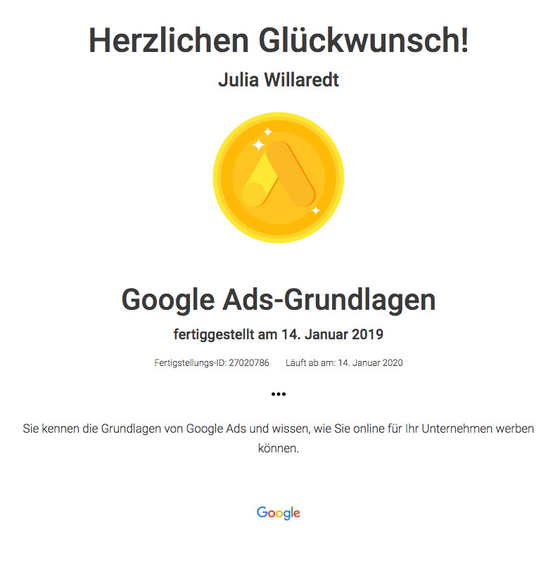 Zertifizierte Google-Partner Agentur